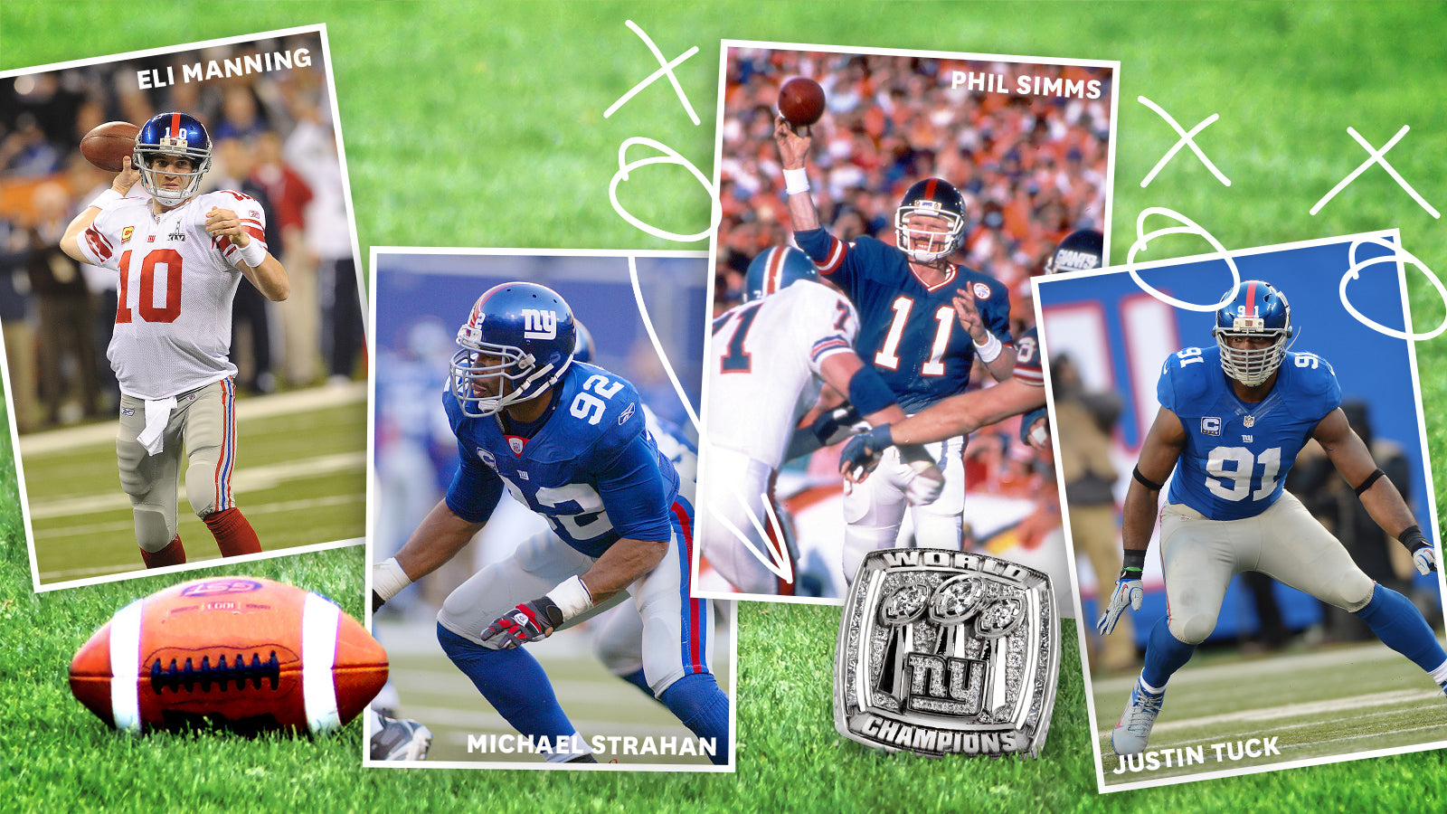 Eli Manning - New York Giants Super Bowl 2 Ring Set With Framed Photo